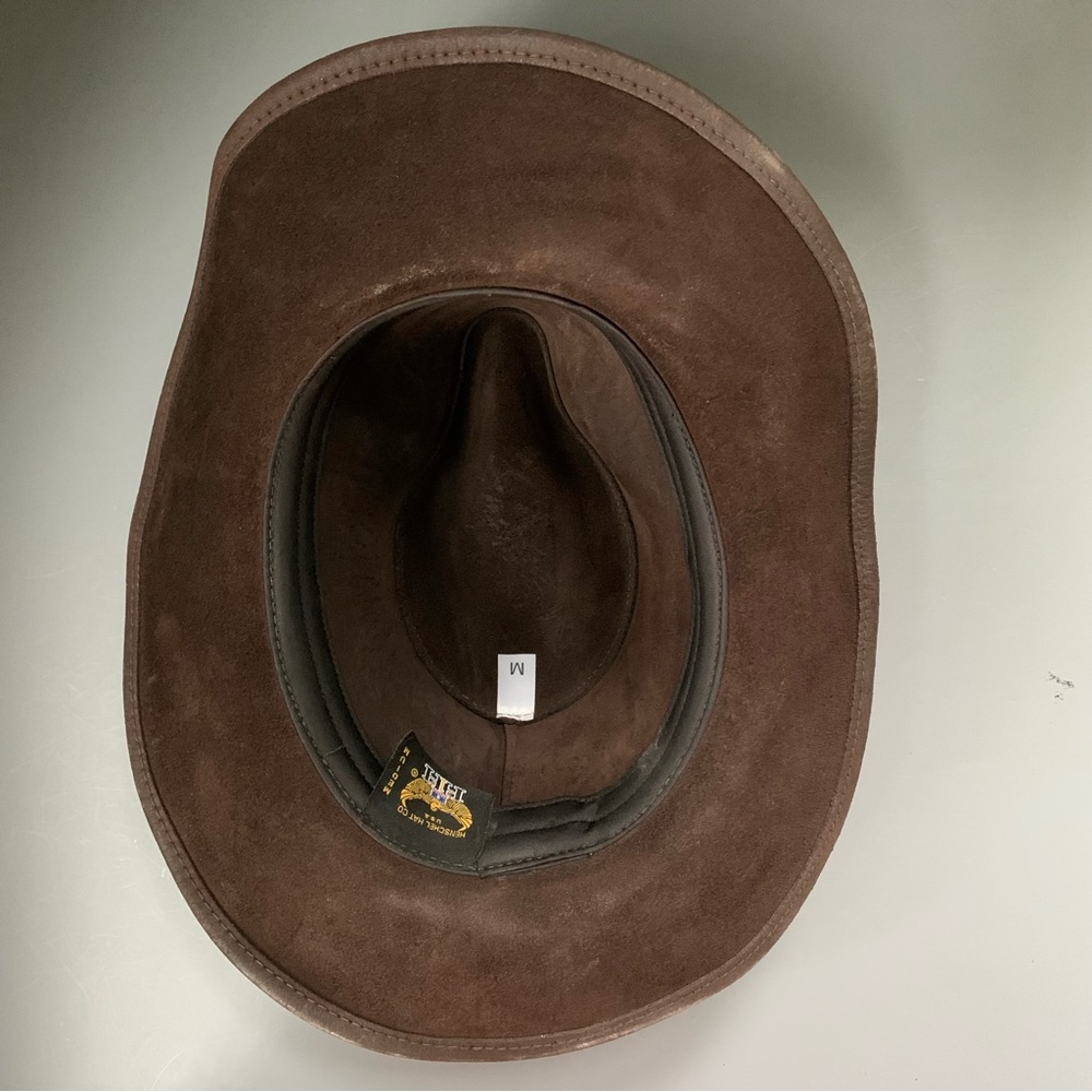 Henschel Walker U Shape It Raging Bull Leather Outback Cowboy/Cowgirl Hat M - Picture 7 of 16